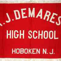 Flag: A.J. Demarest High School, Hoboken, N.J. N.d., ca. 1950-1956.