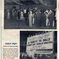 Newspaper clipping: "Dolly