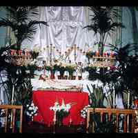 Color slide of the interior of the Santa Febronia Chapel.