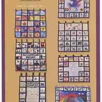 Poster: "Shared Stiches: Quilts by Mustard Seed Students", HHM Upper Gallery exhibit, Hoboken, June 19-July 31, 2011.