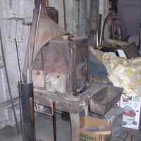 Digital image of the garage that was used by the Kostelecky family business for carriage and automobile work, 218 Bloomfield St., Hoboken, June, 2004.