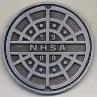 Paperweight: NHSA 1988. (The North Hudson Sewerage Authority). Issued Hoboken, Oct. 17, 2011.