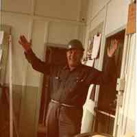 Digital scan of color photo of Bethlehem Steel Hoboken Shipyard, Hoboken, no date, circa 1970-1980.