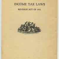 Brochure: Important Changes in the Income Tax Laws. Revenue Act of 1932. The Trust Company of New Jersey. 1933.