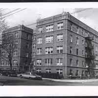 B&W photo of apartment building at 351 7th Avenue West, Newark.