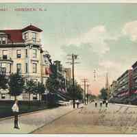 Postcard: Hudson Street. Hoboken, N.J. Postmarked July 16, 1908.