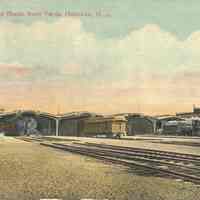 Postcard: Railroad, Hoboken, NJ