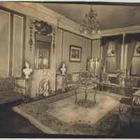 Black-and-white photo of former Gold Room, Union Club interior, 600 Hudson St., Hoboken, no date, ca. 1935-1940.