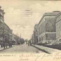 Postcard: Hudson Street, Hoboken, NJ