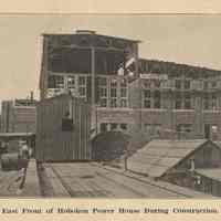          detail photo pg 374: East front of Hoboken Power House during Construction
   