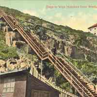 Postcard: Steps, Weehawken, NJ,