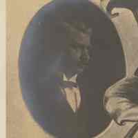          detail front, upper left: portrait of man
   