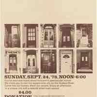 Poster / guide map for Hoboken House Tour, Sept. 24, 1978.