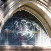          15: detail of stained glass above main entrance
   