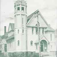 Postcard: First Baptist Church, Union Hill, NJ