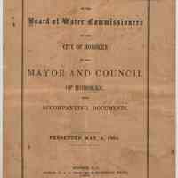 Document: 6th Annual Report, Board of Water Commissioners, Hoboken, May 4, 1864.