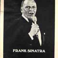 Program: Frank Sinatra with the George Shearing Quintet. Carnegie Hall, N.Y. September 8-20, 1981