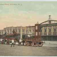 Postcard: Hamburg-American Piers, Hoboken, N.J. No date, circa 1907-1914; unposted.