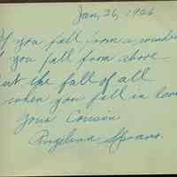          cousin Angelina Sprano
   