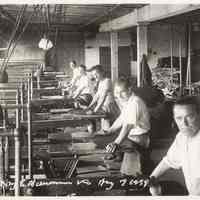 B+W photo of R. Neumann & Co. staking department, Hoboken, August 7, 1939.