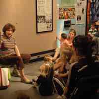 Digital images, 5, of Story Time reading by Penny Metsch, HHM, Oct 4, 2007.