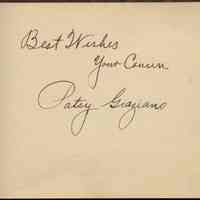          cousin Patsy Graziano
   