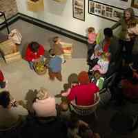 Color photos, 24, of Story Time event for pre-school children at HHM, Hoboken, November 1, 2006.