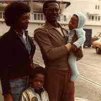 Digital scan of color photo of Bethlehem Steel Hoboken Shipyard, Hoboken, no date, circa 1970-1980.