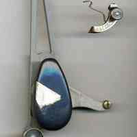          scriber (left) and socket holder for freehand lettering
   