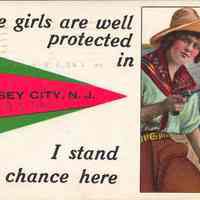 Postcard: Greetings, Jersey City, NJ