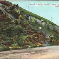 Postcard: Steps, Weehawken, NJ,