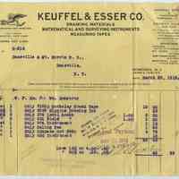          Keuffel & Esser invoice
   