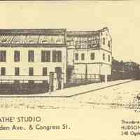 Postcard: Pathe Studio, Jersey City, NJ