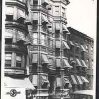 B&W photo of apartment building at 906 Willow Avenue, Hoboken.