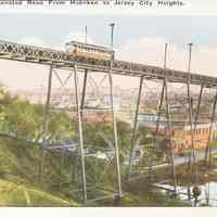 Postcard: Trolley, Jersey City, NJ