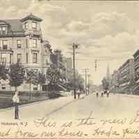 Postcard: Hudson Street, Hoboken, NJ