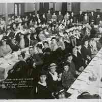 B+W copy photo negative of Frauen Verin von St. Matthews, Hoboken, May 14, 1936.