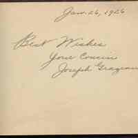          cousin Joseph Graziano
   