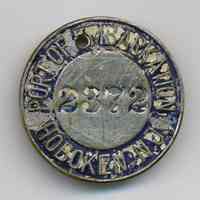 Pin: Port of Embarkation. Hoboken, N.J. 2372. Ca. 1917-1918; possibly to 1921.