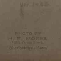          detail reverse, photographer's stamp & date
   