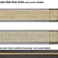 Cooke Radio Slide Rule, model 4139, made by Keuffel & Esser Co., n.d., ca. 1955-1956.