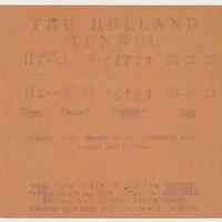          toll booth receipt 2: Dec. 36 [sic - probably 26] 1927
   
