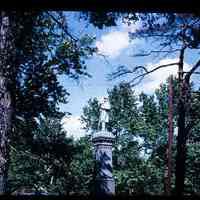 Color slide of the Civil War Soldiers Monument in Stevens Park.