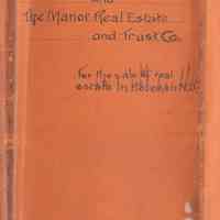 Agreement Between the Hoboken Land & Improvement Co. and The Manor Real Estate & Trust Co., 1899.