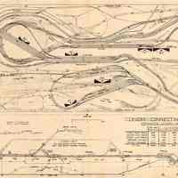 Layout plan: Union Connecting Railroad. N.Y. Society of Model Engineers, Inc., Lackawanna Terminal, Hoboken, N.J. Ferry Concourse. Jan. 1949.