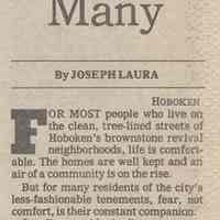 Articles: "Hoboken: Change Bringing Problems." & "Hoboken: Fear of Fire Haunts Many." NYT, Nov. 8, 1981.