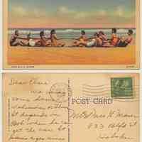 Postcard to Mr. & Mrs. G[eorge A.] Maier, 833 Bloomfield St., Hoboken from Virginia, postmarked Sea Bright, N.J., August 12, 1947.