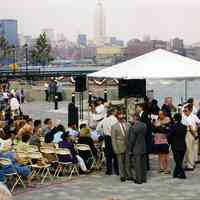          Photo 1: tent and spectators at Frank Sinatra Park
   