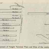          detail pg 28: Present & Proposed Arrangement of Freight Terminal Piers
   