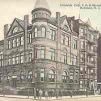 Postcard: Columbia Club, Hoboken, NJ, Hoboken, NJ